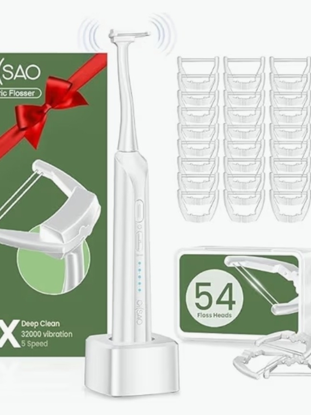 DISAO Electric Dental Flosser - White